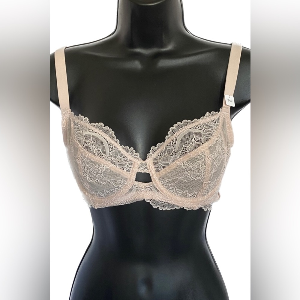 NWT miiyu PNK FLESH Unlined Underwire, 34C, *P1030